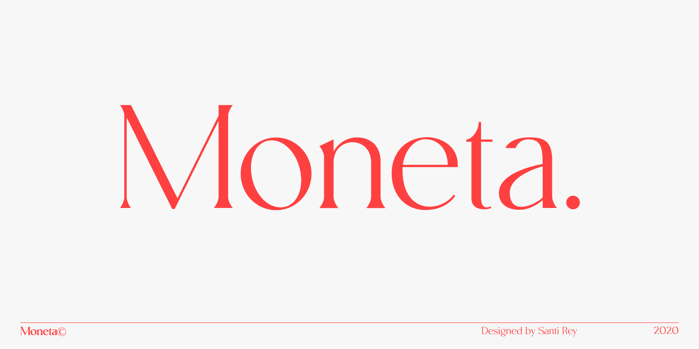 Moneta Font preview